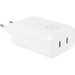 BlueBuilt Power Delivery Charger with 2 USB-C Ports 45W White left side