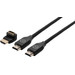 BlueBuilt HDMI Cable 4K 60Hz Nylon 2m + 90° Adapter Main Image