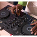 Pioneer DJ DDJ-FLX4 + Pioneer DJ HDJ-X5 Black + Pioneer DJ DM-40D-BT Black product in use