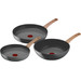 Tefal Renew Ceramic Frying Pan Set 24cm + 28cm + Wok 28cm Main Image