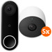 Google Nest Doorbell Wired + Google Nest Cam Lot de 5 Main Image