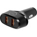 BlueBuilt Quick Charge Chargeur de Voiture 18 W Noir + Câble USB-C 1,5 m Nylon Noir 