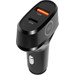 BlueBuilt Power Delivery and Quick Charge Car Charger with 2 USB Ports 20W Black 