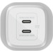 Belkin Power Delivery Oplader 45W met 2 Usb C Poorten voorkant