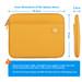 BlueBuilt Laptop Sleeve for Apple MacBook Pro 16 inches Yellow visual Coolblue 1