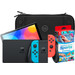 Nintendo Switch OLED Blauw/Rood + Nintendo Switch Sports + BlueBuilt Beschermhoes Main Image