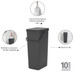 Brabantia Sort & Go 40 Liter Dark Grey visual leverancier