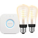 Philips Hue Filament White Ambiance Edison 2-Pack + Bridge Main Image