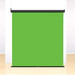 StudioKing Wand Pull-Down Green Screen FB-180200WG 180x200 cm product in gebruik