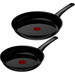 Tefal Renew On Ceramic Frying Pan Set 24cm + 28cm Black Main Image