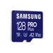 Samsung PRO Plus 128 Go (2023) microSDXC + Adaptateur SD 