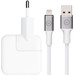 Apple 12 W USB Chargeur + BlueBuilt Câble USB-A vers Lightning 1,5 m Nylon Blanc Main Image