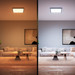 Philips Hue Aurelle White Ambiance groot vierkant zwart + dimmer visual leverancier