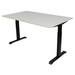 Euroseats Bureau Assis/Assis 140 x 80 Blanc Noir Main Image