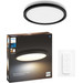 Philips Hue Aurelle Panneau Lumineux Rond White Ambiance Noir Main Image