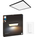 Philips Hue Aurelle White Ambiance Grand Carré Noir + Variateur Main Image