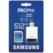 Samsung PRO Plus 512 Go SDXC + Lecteur de carte 