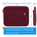 BlueBuilt Housse pour Ordinateurs Portables Largeur 37 cm 15-16 Pouces S Rouge visuel Coolblue 2