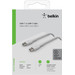 Belkin USB-C to USB-C Cable 1m Nylon White packaging