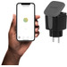 Hombli Smart Plug Outdoor Black product in use