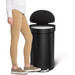 Simplehuman Trash Can Liner Pocket Semi Round 45L Black product in use