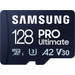 Samsung PRO Ultimate 128 GB (2023) microSDXC + USB lezer voorkant