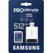 Samsung PRO Ultimate 512GB (2023) SDXC + USB Reader packaging