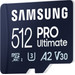 Samsung PRO Ultimate 512GB (2023) MicroSDXC + SD Adapter 