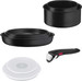 Tefal Ingenio Black Stone Batterie de Cuisine 8 Pièces 