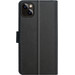 XQISIT Wallet Case Apple iPhone 15 Pro Book Case Black back