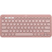 Logitech Pebble Keyboard 2 - K380s Rose AZERTY top