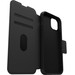 Otterbox Strada Apple iPhone 15 Plus Book Case Cuir Noir avec MagSafe 