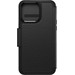 Otterbox Strada Apple iPhone 15 Pro Max Book Case Leather Black with MagSafe back