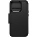 Otterbox Strada Apple iPhone 15 Pro Book Case Leather Black with MagSafe back