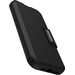 Otterbox Strada Apple iPhone 15 Book Case Cuir Noir avec MagSafe côté gauche