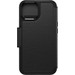 Otterbox Strada Apple iPhone 15 Book Case Cuir Noir avec MagSafe arrière