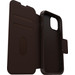 Otterbox Strada Apple iPhone 15 Book Case Cuir Brun avec MagSafe détail