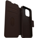 Otterbox Strada Apple iPhone 15 Pro Max Book Case Leer Bruin Met MagSafe linkerkant