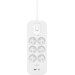 Belkin Surge Protection 6 Outlet 2m USB-C White front