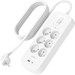 Belkin Surge Protection 6 Outlet 2m USB-C White right side