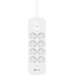 Belkin Surge Protection 7 Outlet 2m USB-C White front