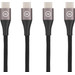 BlueBuilt USB-C vers USB-C Cable 1,5 m Nylon Noir Lot de 2 Main Image