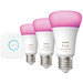 Philips Hue White and Color Startpakket E27 3-pack + Bridge voorkant