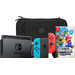 Nintendo Switch Rood/Blauw + Super Mario Bros. Wonder + BlueBuilt Beschermhoes Main Image