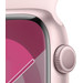 Apple Watch Series 9 45mm Pink Aluminum Sport Band S/M detail