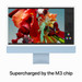 Apple iMac 24 inches (2023) M3 (8-core CPU/8-core GPU) 8GB/256GB Blue AZERTY visual supplier