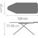 Brabantia Ironing Board C 124x45cm Spring Bubbles visual supplier