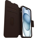 Otterbox Strada Apple iPhone 15 Plus Book Case Leer Bruin Met MagSafe detail