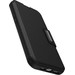 Otterbox Strada Apple iPhone 15 Plus Book Case Cuir Noir avec MagSafe dessous