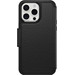 Otterbox Strada Apple iPhone 15 Pro Max Book Case Leather Black with MagSafe back